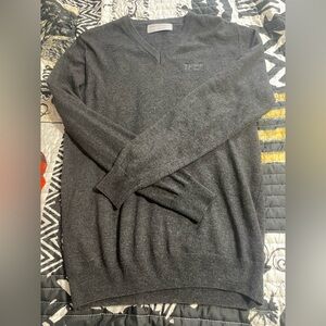 TREK Men's Charcoal V-Neck Sweater
